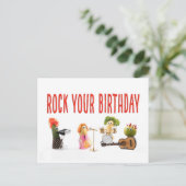 Leuke unieke schattige verjaardagspostkaart voor v briefkaart (Staand voorkant)