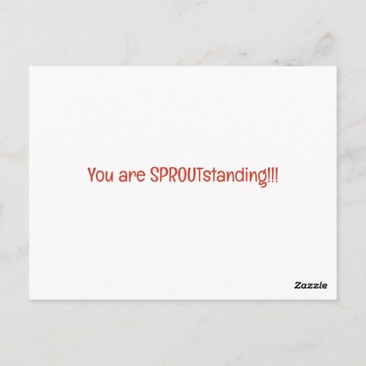 Leuke unieke schattige verjaardagspostkaart voor v briefkaart (Achterkant)