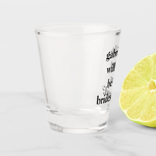 Leuke unieke Schattigee bruidsmeisje voorstel gepe Shot Glas (Links)