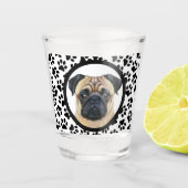 Leuke Unieke Stocking Stuffer Dog Pup Photo Paw Shot Glas (Voorkant)