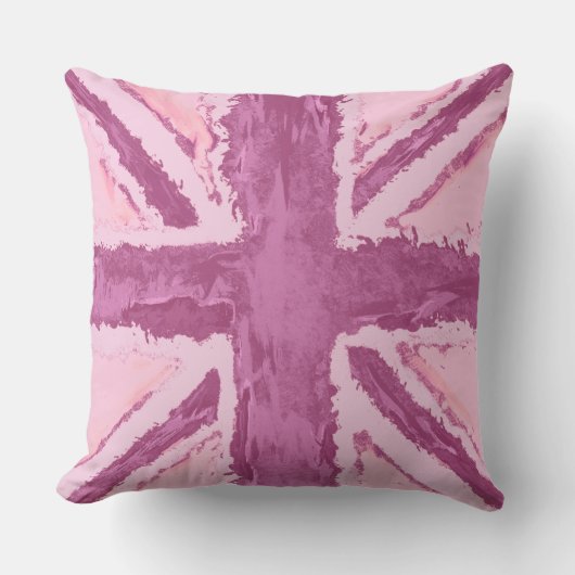 Leuke Union Jack Flag Art van Heva Weva Buitenkussen (Voorkant)