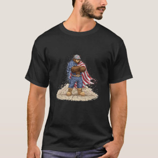 Leuke USA Beer in Militair Stijl voor Battlefield T-shirt