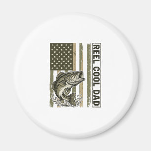 Leuke Vader Bass Fishing Vlag Vector Design_1 Magneet