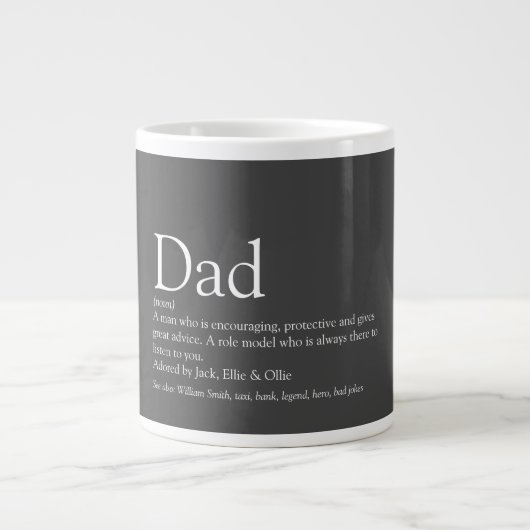 Leuke Vader Definitie Citaat Grote Koffiekop (Voorkant)