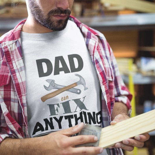 Leuke vader eenvoudige heren gereedschap aangepast t-shirt