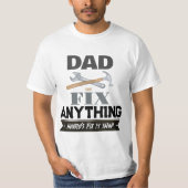 Leuke vader eenvoudige heren gereedschap aangepast t-shirt (Voorkant)