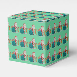 Leuke Vader Kerstmis met geschenken en speelgoed i Bedankdoosjes