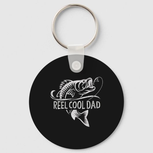 Leuke Vader Visserij Cadeaus Vader Vaderdag Sleutelhanger (Voorkant)