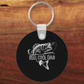 Leuke Vader Visserij Cadeaus Vader Vaderdag Sleutelhanger (Voorkant)