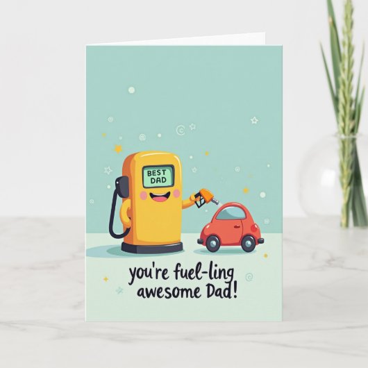 Leuke Vaderdag Autokaart Kaart (Voorkant)