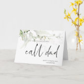 Leuke Vaderdag Cadeau Oproep Papa kaart van dochte (Gele Bloem)