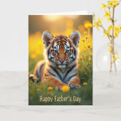 Leuke Vaderdag Cub Kaart (Gele Bloem)