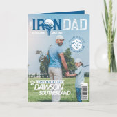 Leuke Vaderdag Dad golf Lover Photo Magazine Kaart (Voorkant)