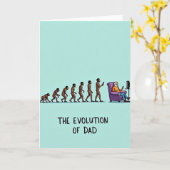 Leuke Vaderdag Evolutiekaart Kaart (Gele Bloem)