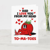 Leuke Vaderdag grap papaloke ik hou van je Feestdagen Kaart (Voorkant)