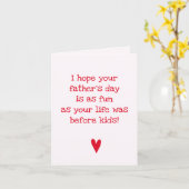 Leuke Vaderdag! - Grappige Vaderdag citaten Kaart (Gele Bloem)