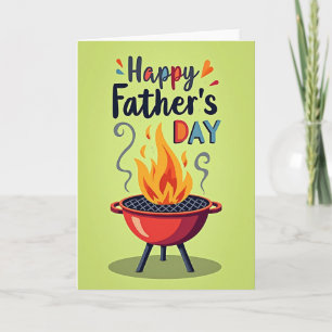 Leuke Vaderdag Grill Brand Card Kaart