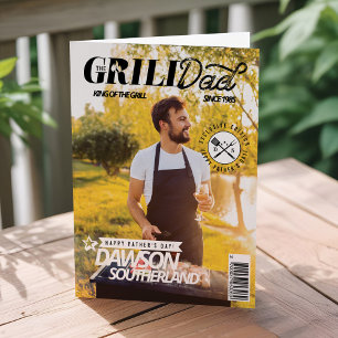 Leuke Vaderdag Grill Papa Photo Magazine Hoesje Kaart
