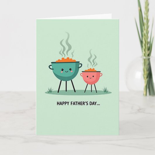 Leuke Vaderdag Grill Vrienden Kaart (Voorkant)