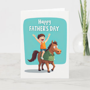 Leuke Vaderdag kaart voor paarden vrienden