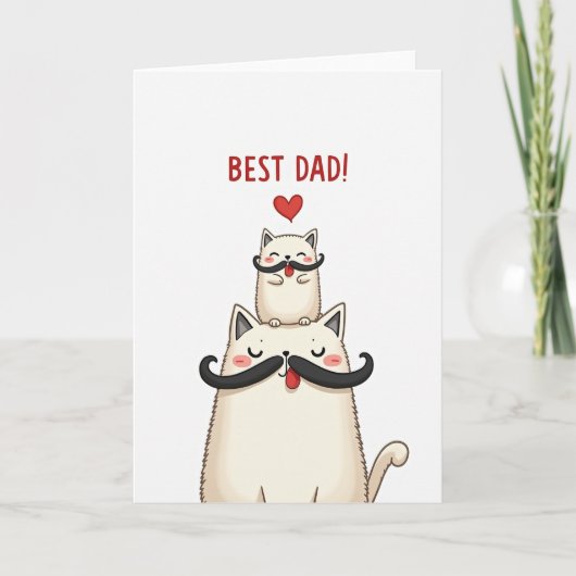 Leuke Vaderdag Kat Kaart (Voorkant)