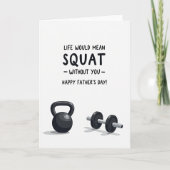 Leuke Vaderdag Kettlebell Kaart (Voorkant)