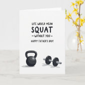 Leuke Vaderdag Kettlebell Kaart (Gele Bloem)