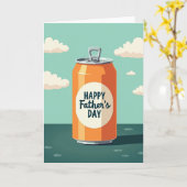 Leuke Vaderdag Oranje kaart (Gele Bloem)