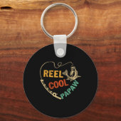 Leuke Vaderdag Oude Visspoel Cool Papaw Sleutelhanger (Voorkant)