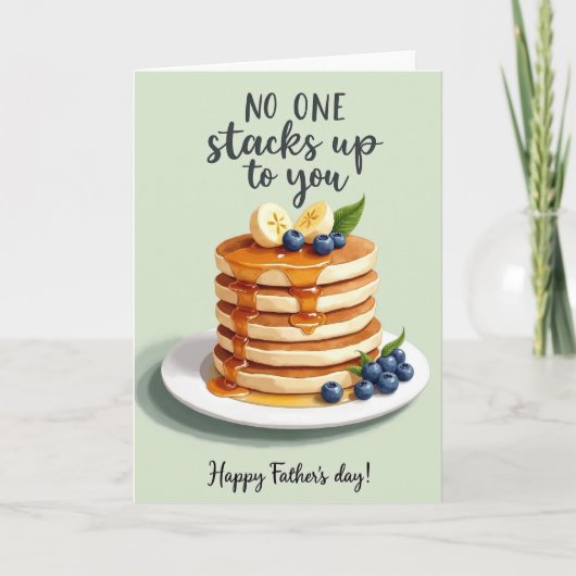 Leuke Vaderdag Pannenkoeken Kaart (Voorkant)