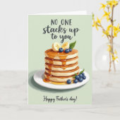 Leuke Vaderdag Pannenkoeken Kaart (Gele Bloem)