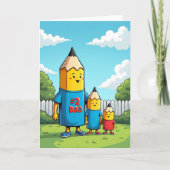 Leuke Vaderdag Potloodkaart Kaart (Voorkant)