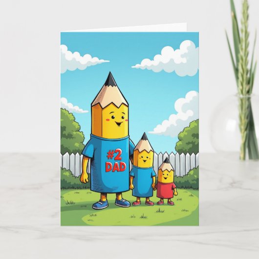 Leuke Vaderdag Potloodkaart Kaart (Voorkant)