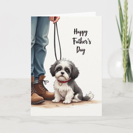 Leuke Vaderdag Pup Kaart (Voorkant)