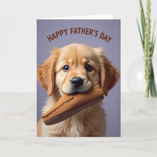 Leuke Vaderdag Puppy Kaart (Voorkant)