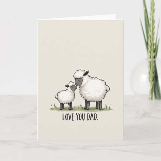 Leuke Vaderdag Schaap Kaart (Voorkant)