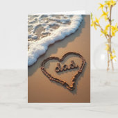 Leuke Vaderdag strandkaart Kaart (Gele Bloem)