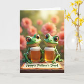 Leuke Vaderdag Toasts Kaart (Gele Bloem)