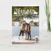 Leuke Vaderdag vader buiten foto magazine omslag Kaart (Voorkant)