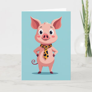 Leuke Vaderdag Varkens Kunstkaart Kaart