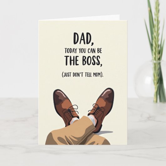Leuke Vaderdag Voetenkaart Kaart (Voorkant)
