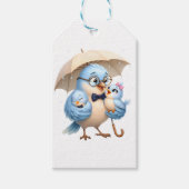Leuke Vaderdag Vogel Cadeau Tag Cadeaulabel (Voorkant)
