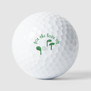 Leuke Vaderdag "Voor de Liefde van Golf" Typografi Golfballen