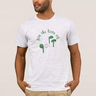 Leuke Vaderdag "Voor de Liefde van Golf" Typografi T-shirt