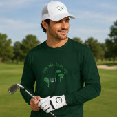 Leuke Vaderdag "Voor de Liefde van Golf" Typografi T-shirt