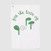 Leuke Vaderdag Voor de Liefde van Golf Typografie Golfhanddoek (Voorkant)