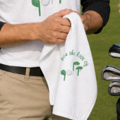 Leuke Vaderdag Voor de Liefde van Golf Typografie Golfhanddoek