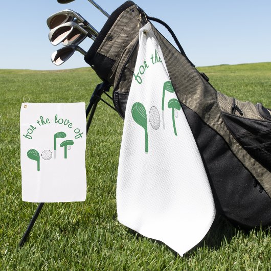 Leuke Vaderdag Voor de Liefde van Golf Typografie Golfhanddoek