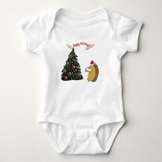Leuke vakantie Baby Bodysuit (Voorkant)