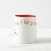 Leuke vakantie cookie banner vakantie cadeau mok (Midden)